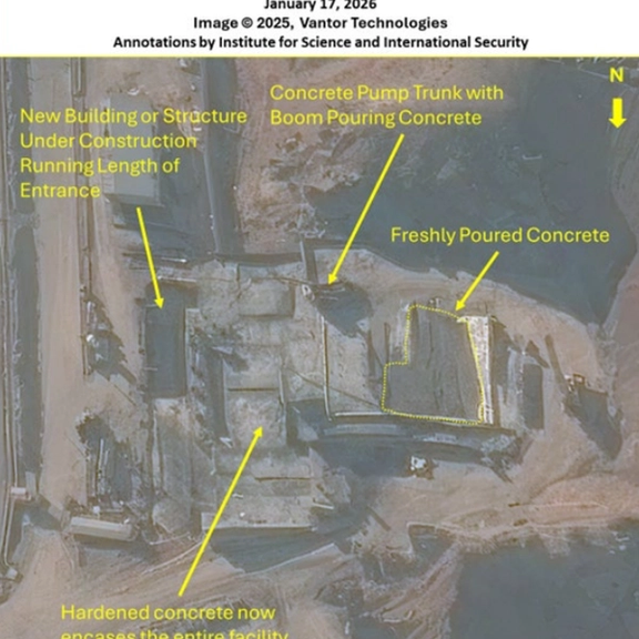 تصویر ماهوارهای ۱۷ ژانویه ۲۰۲۶ – بتنریزی گسترده