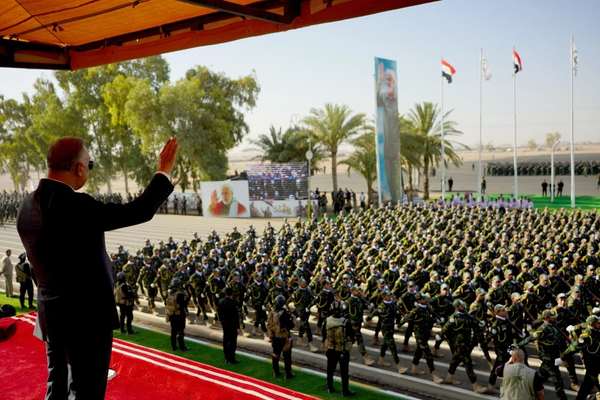 Iran-Backed Hashd Al-Shaabi Forces Hold Military Parade In Iraq