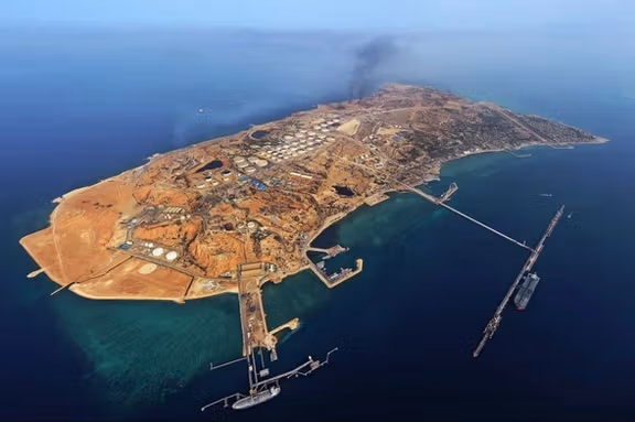 Iran's Kharq Island in the Persian Gulf  is the main loading point for Iranian oil.