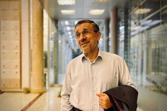 Mahmoud Ahmadinejad after his return to Dubai in Tehran. October 17, 2021