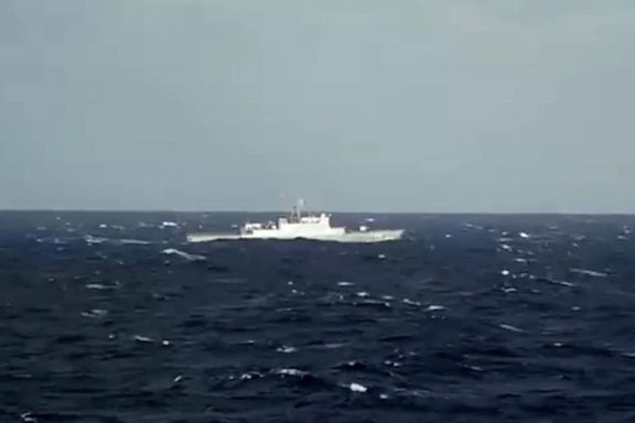 صدا و سیما تصاویری با توضیح حضور ناوشکن سهند در اقیانوس اطلس منتشر کرد