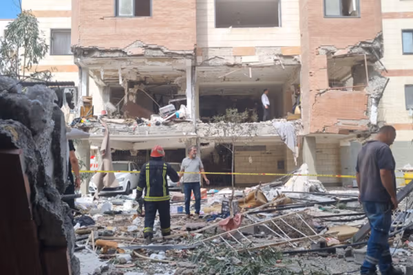 Post-war explosions, smoke plumes addle Iranians