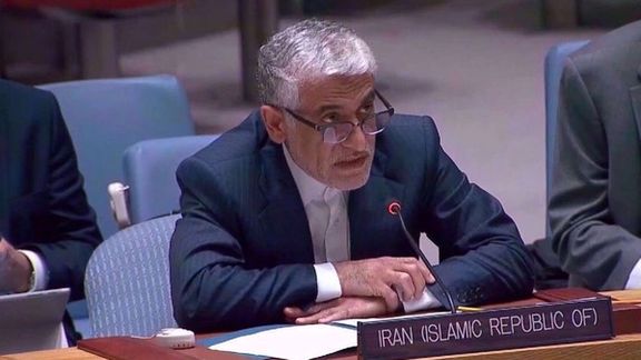 Iran's permanent representative to the UN, Saeid Iravani