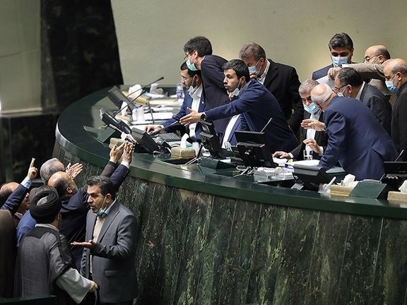 Members of Iran's parliament in session on Wednesday.