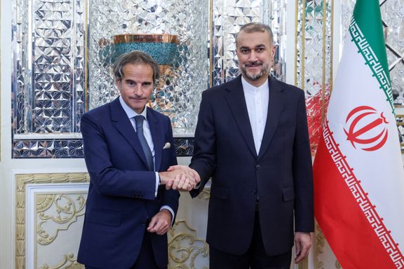 گروسی روز دوشنبه ۱۷ اردیبهشتماه با حسین امیرعبداللهیان دیدار کرد