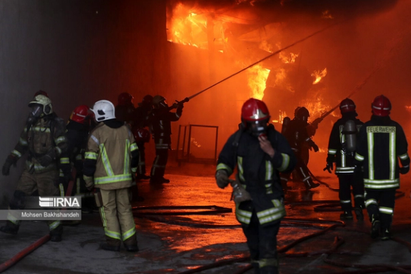 Fire at a home appliances manufacturer in the northeastern city of Mashhad (April 3, 2023)