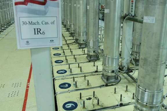 Iran's uranium enrichment machines in an underground facility