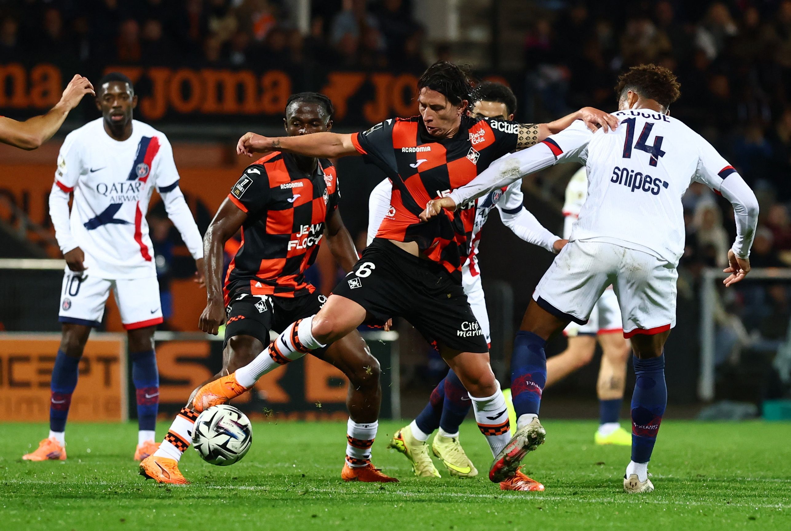 لوریان ۱-۱ پاری‌سن‌ژرمن؛ توقف تیم لوئیس انریکه برابر دفاع اتوبوسی