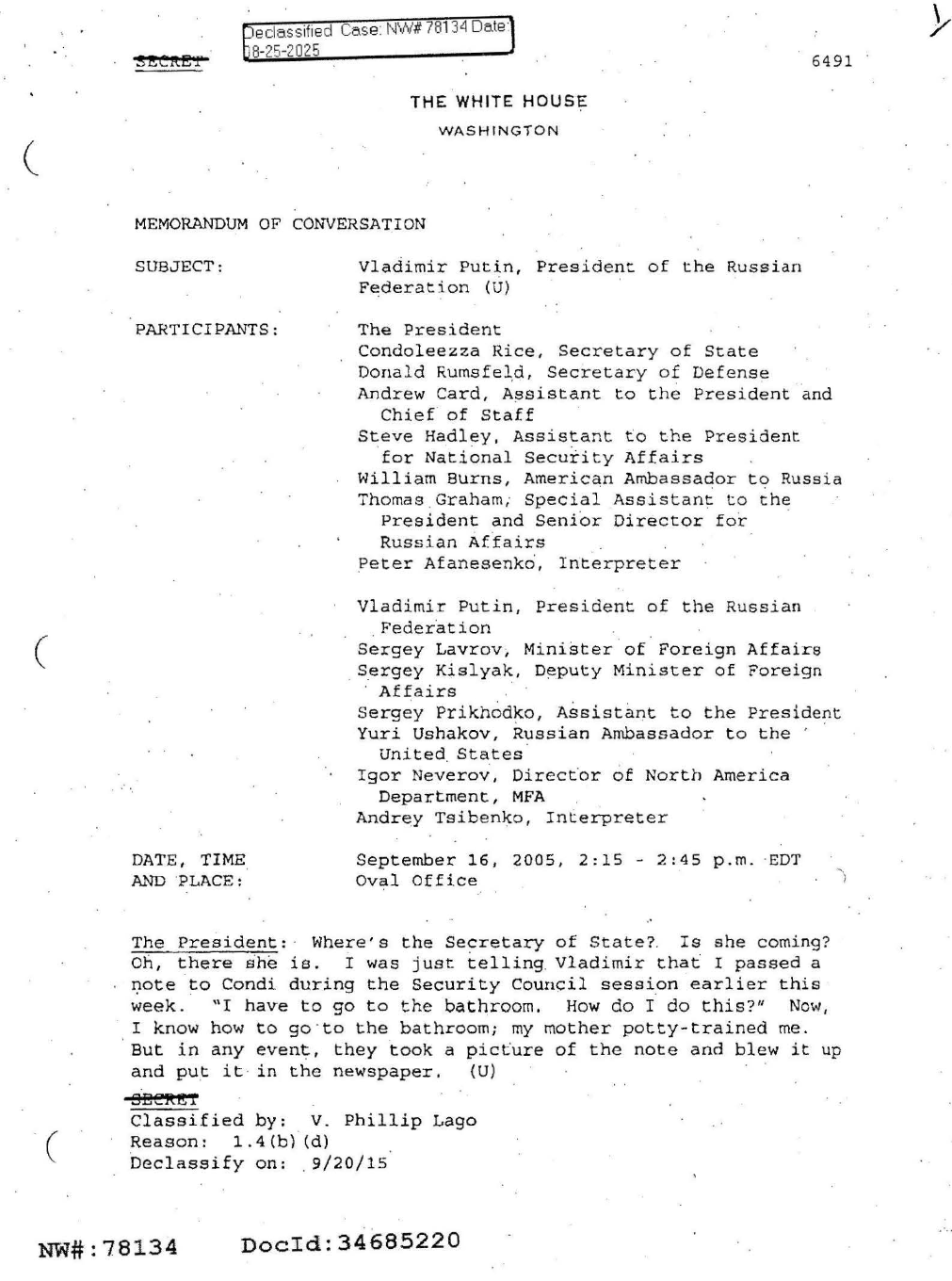 سند مربوط به سال ۲۰۰۵