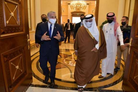 Israeli Foreign Minister during his visit to Bahrain. September 30, 2021