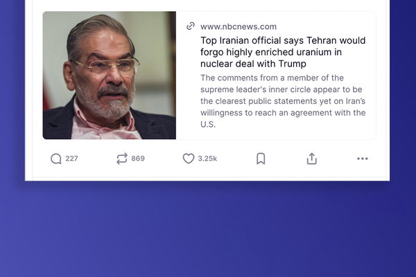 ترامب يعيد نشر تصريحات شمخاني حول تخلي إيران عن تخصيب اليورانيوم