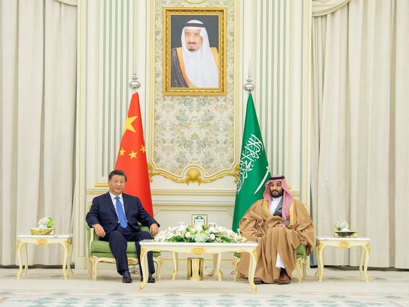 Saudi Crown Prince Mohammed Bin Salman meets with Chinese President Xi Jinping in Riyadh, Saudi Arabia December 8, 2022.
