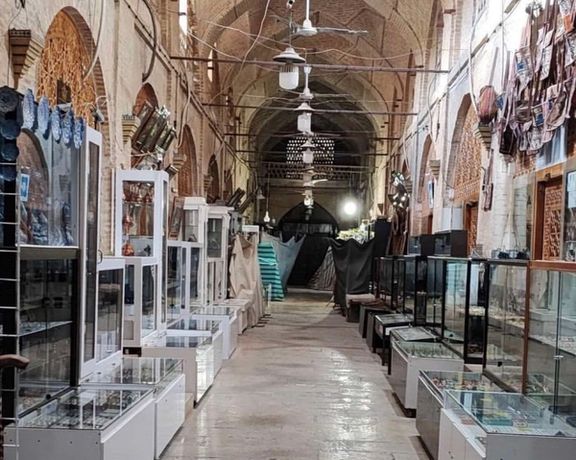 The bazaar in Shiraz on strike to support the protest. November 15, 2022