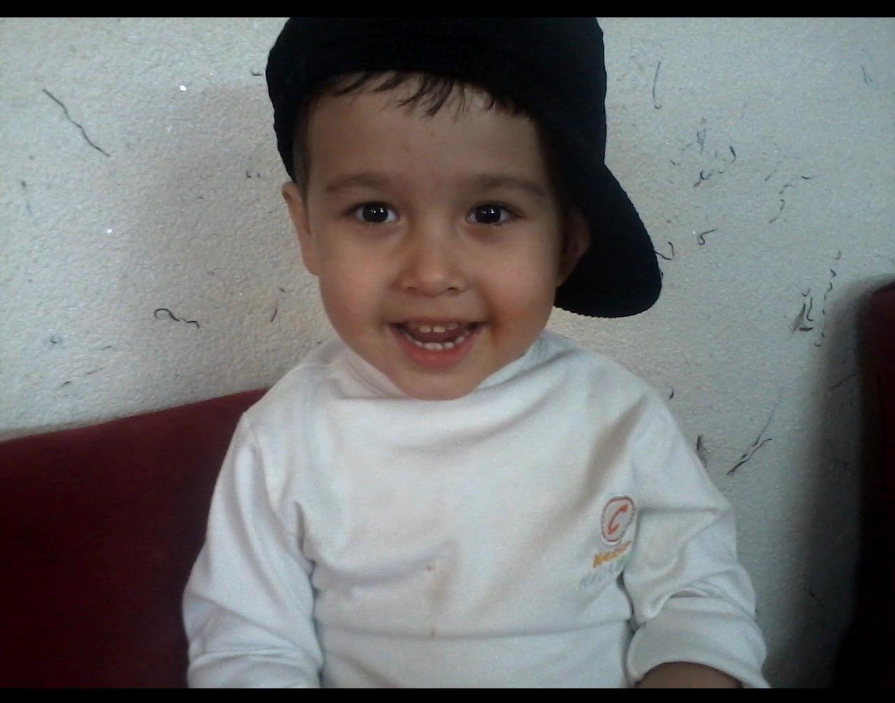 Sam Afshari as a toddler in Iran.