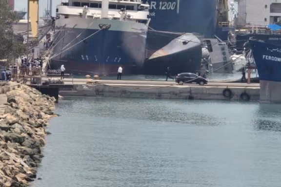 The Iranian Navy’s Sahand destroyer, Bandar Abbas, Hormozgan province, July 7