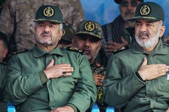 Mohammad Ali Jafari (L), former IRGC commander