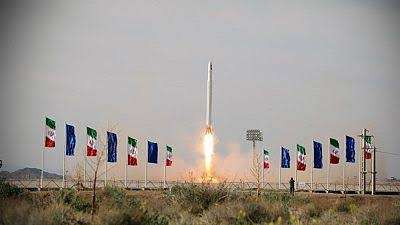 Nour-III satellite being launched from an undisclosed location
