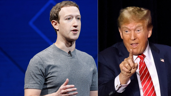 ترامپ زاکربرگ، رییس فیسبوک، را به حبس ابد تهدید کرد