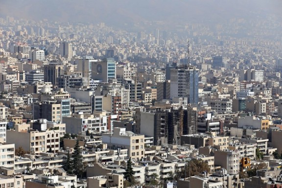 A general view of the Iranian capital, Tehran