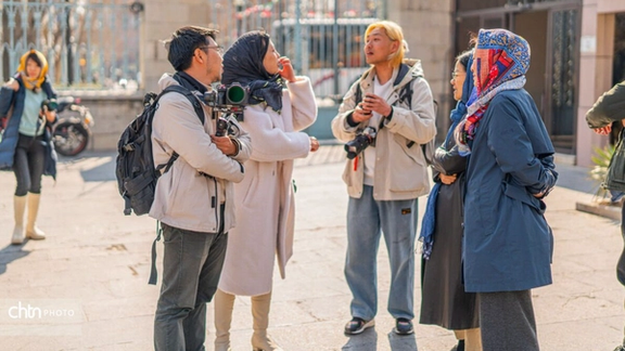 A group of Chinese influencers in Iran