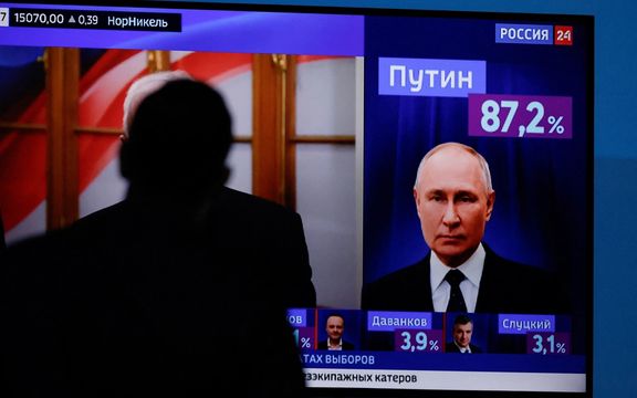 پوتین اعلام پیروزی کرد؛ آمریکا و اوکراین: انتخابات آزاد و مشروع نبود