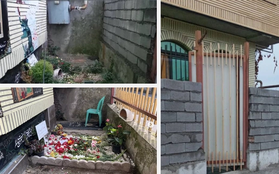 در آستانه تولد و سالگرد کشته شدن غزاله چلابی اطراف مزار او دیوار نصب کردند