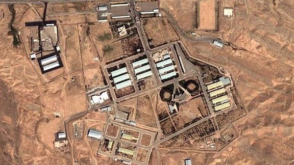 A satellite photo of Parchin military site near the Iranian capital Tehran