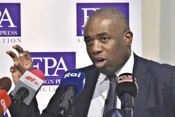 Labour Party's Shadow Foreign Secretary, David Lammy, attends a press conference with the foreing media in London on July 1, 2024.