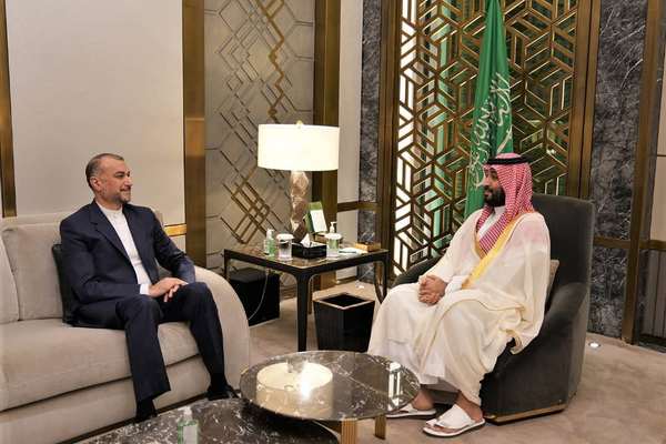 Saudi Crown Prince Meets Iran's Foreign Minister In Jeddah
