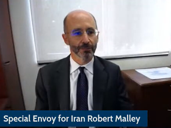 Rob Malley during his talk on Iran nuclear deal. October 13, 2021