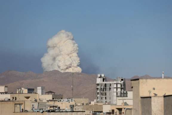 Smoke rises following an Israeli attack in Tehran, Iran, June 18, 2025.