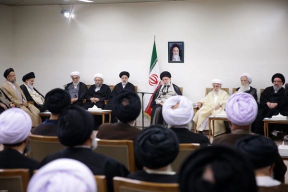 A meeting of some members the Assembly of Experts with Iran’s ruler Ali Khamenei