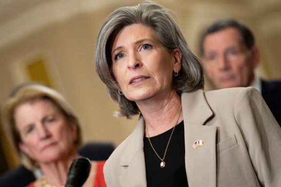 US Senator Joni Ernst (R-IA) speaking to reporters, Washington D.C., March 2024