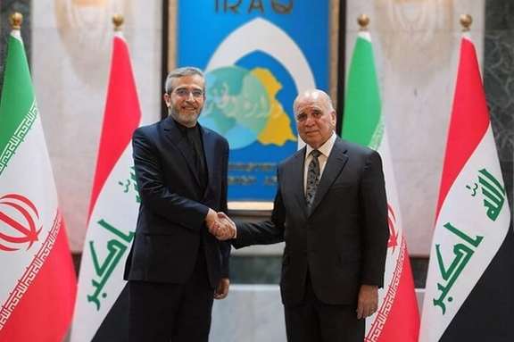 Iran’s Acting Foreign Minister Ali Bagheri Kani met and held talks with Fuad Hussein, Foreign Minister of Iraq in Baghdad on June 13, 2024
