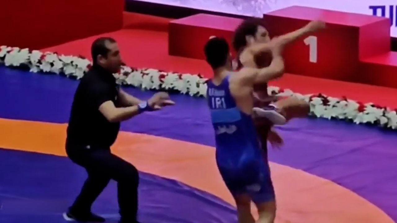 پس از درگیری در جام وهبی امره؛ کمیته انضباطی فدراسیون کشتی ملی‌پوش فرنگی را محروم کرد