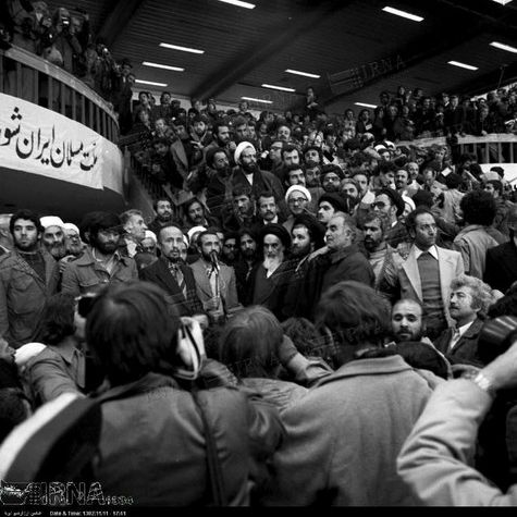 Ayatollah Ruhollah Khomeini's arrival at Mehrabad Airport, February 1, 1979