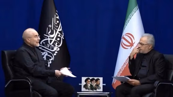 اتساع حدة الانقسام داخل النظام..جدل واسع بعد قطع بث مقابلة قاليباف على التلفزيون الإيراني