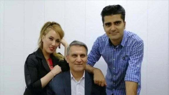 Sara Abbasi (left), Manouchehr Bakhtiari (center) and Pouya Bakhtiari