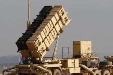 A US Patriot air defense system