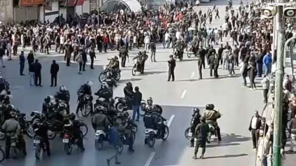 A scene of November 2019 protests