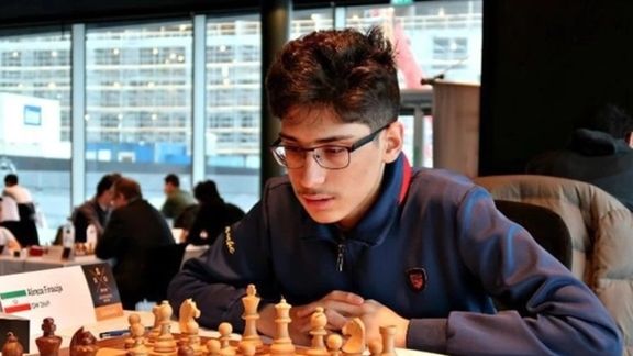 Rising chess star Alireza Firouzja, who left Iran and competes for France.
