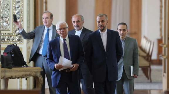 European Union foreign policy chief Josep Borrell visiting Tehran on June 25, 2022