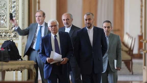 European Union foreign policy chief Josep Borrell in Tehran on June 25, 2022
