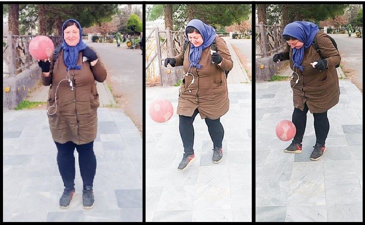 زنی که ساعت‌ها در رشت روپایی می‌زند: علی دایی اسطوره من است، می‌خواهم دور دنیا روپایی بزنم