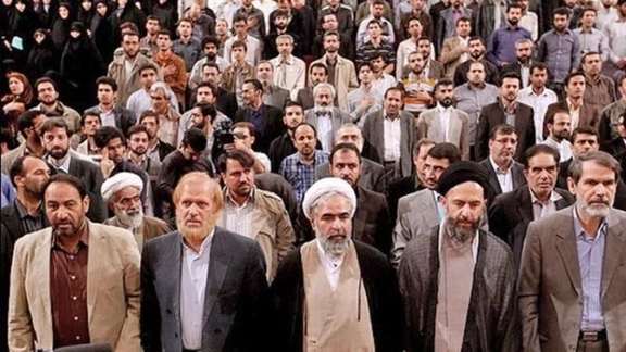 Members of the hardliner Paydari and other ultraconservatives in September 2020