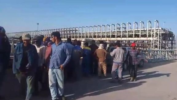 اعتصاب کارگران پروژهای صنایع نفت، گاز و پتروشیمی برای پنجمین روز متوالی