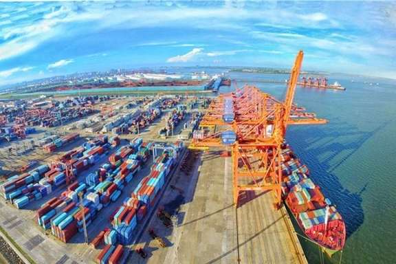 A view of China's Zhanjiang port