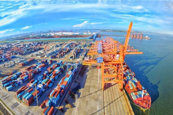 China's Zhanjiang port where some of Iran's oil imports are offloaded.