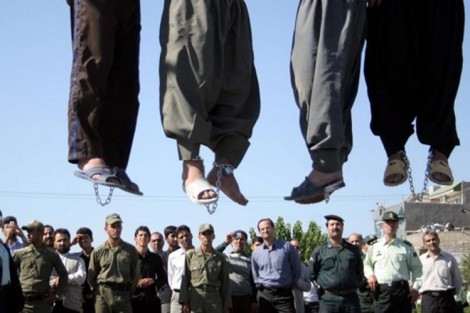 File photo of a public execution in Iran