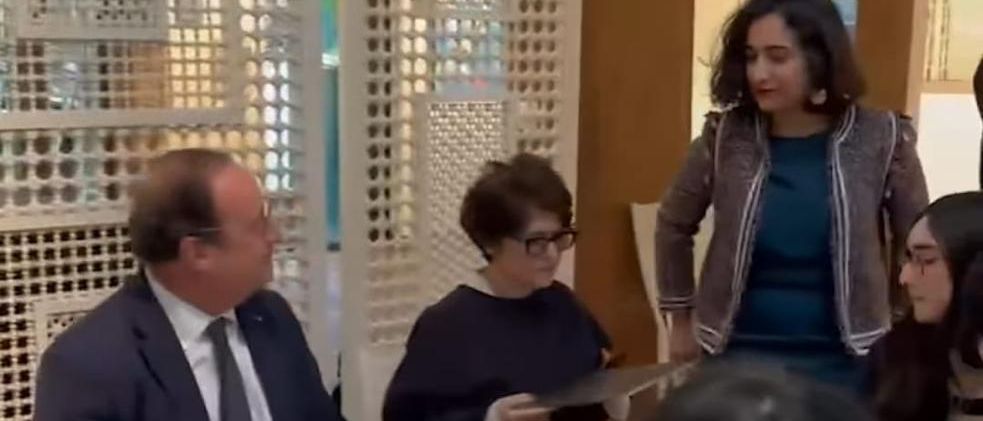 فرانسوا اولاند در نشستی با چهار زن ایرانی درباره جنبش «زن زندگی آزادی» گفتگو کرد